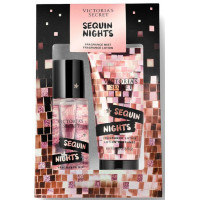 Набор парфюмированный спрей и лосьон для тела Victoria`s Secret Sequin Nights Fragrance Body Spray Mist & Lotion Gift Set